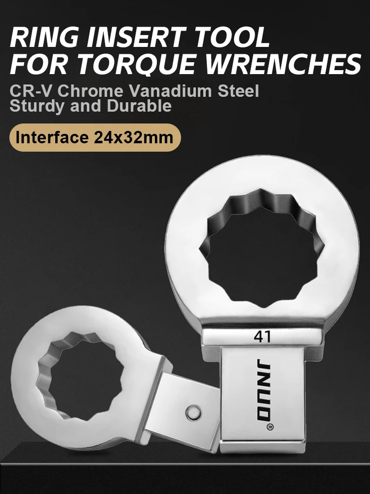 

Jingnuo 24*32mm Interchangeable Head Torque Wrench Heavy-Duty Plum Blossom Head Plug-In High Torque Torque Eye Lens Universal