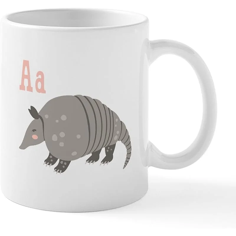 Armadillo Mug 11 Oz (325 Ml) Ceramic Coffee Mug Black Funny Coffee Mug 11oz Ceramic Cup Office Gift Coffee