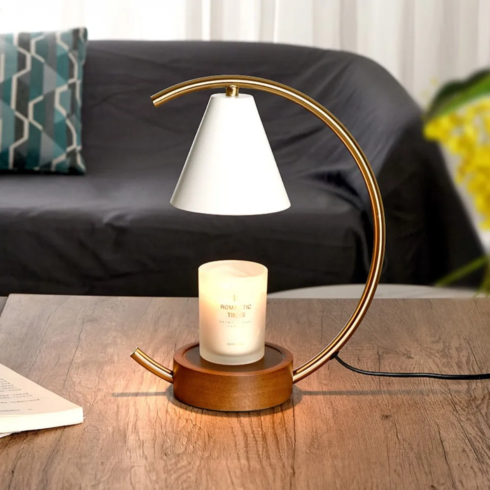 Semplice lampada a cera fusa Design europeo scaldacera lampada a candela fusa lampada da tavolo camera da letto aromaterapia portacandele decorazione