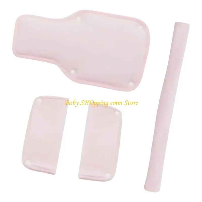 

23GD Strollers Shoulder Belt Pad Cover Soft & Breathable Cotton Shoulder Strap Sleeve Crotch Protector For Strollers Comfort