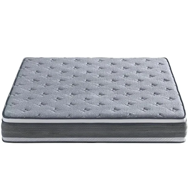 Hotel Mattress Royal High Density Foam Spring Coil Latex Hybrid Mattress Rolled in a Box