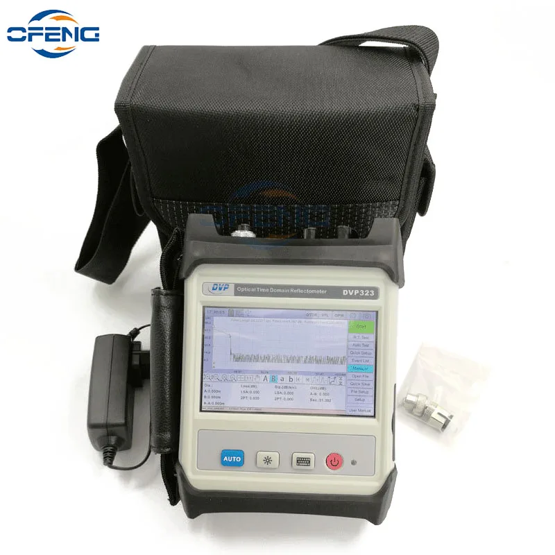 DVP-323 1310/1550nm 30/28dB OTDR Integrated VFL10mW FTTX Fiber Optic Mini Tester Optical Time Domain Reflectometer customized