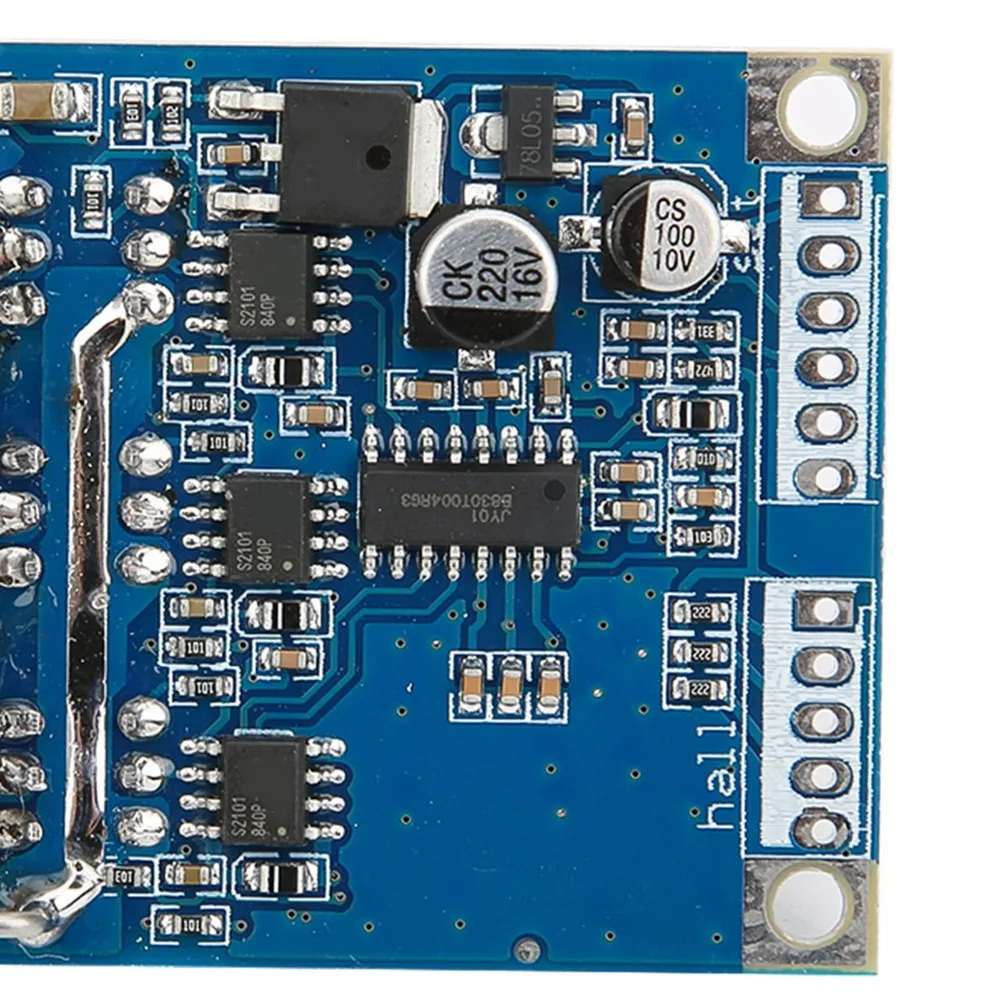 DC 12V-36V Brushless Motor Controller 15A 500W Hall Sensor Motor Driver Controller Wide Temperature Reversible Switch