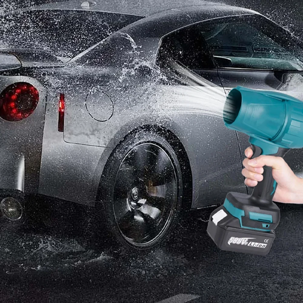 Brushless lithium electric turbo blower handheld jet fan Violent car dryer handheld dust blowing tool