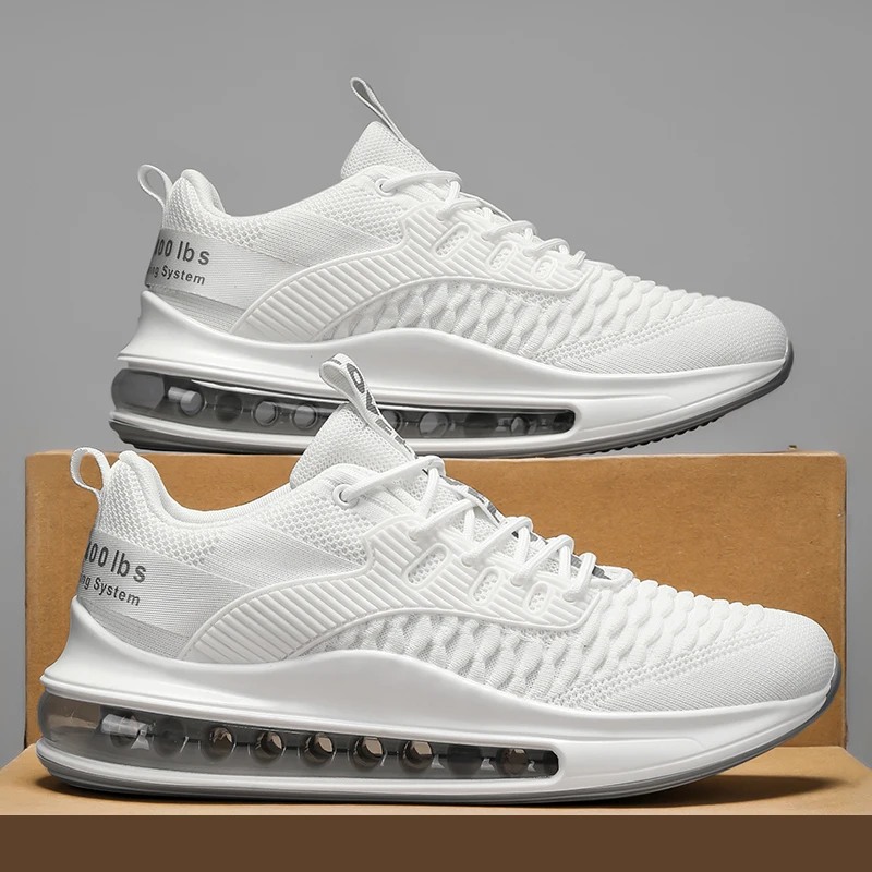 

Men's Shoes Are Breathable in Autumn, Fly-Woven Mesh Sports Running Casual Air-Cushion Shock-Absorbing Soft-Soled Mesh Shoes