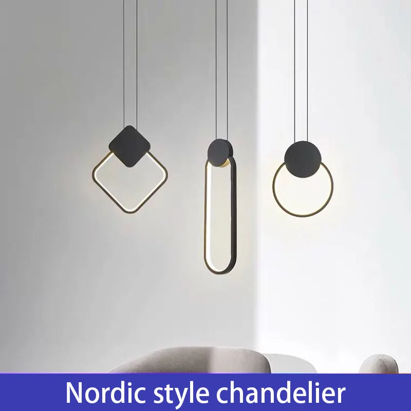 

Nordic bedside lamp chandelier decoration bedroom creative single chandelier modern minimalist room small chandelier