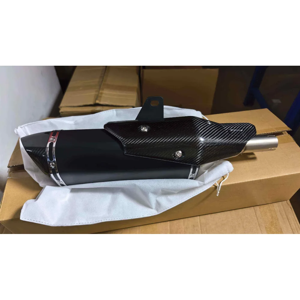 For X-ADV750 X-ADV 750 ADV 750 Motorcycle Exhaust Escape Carbon Fiber Muffler DB Killer Removable Mid Link Pipe