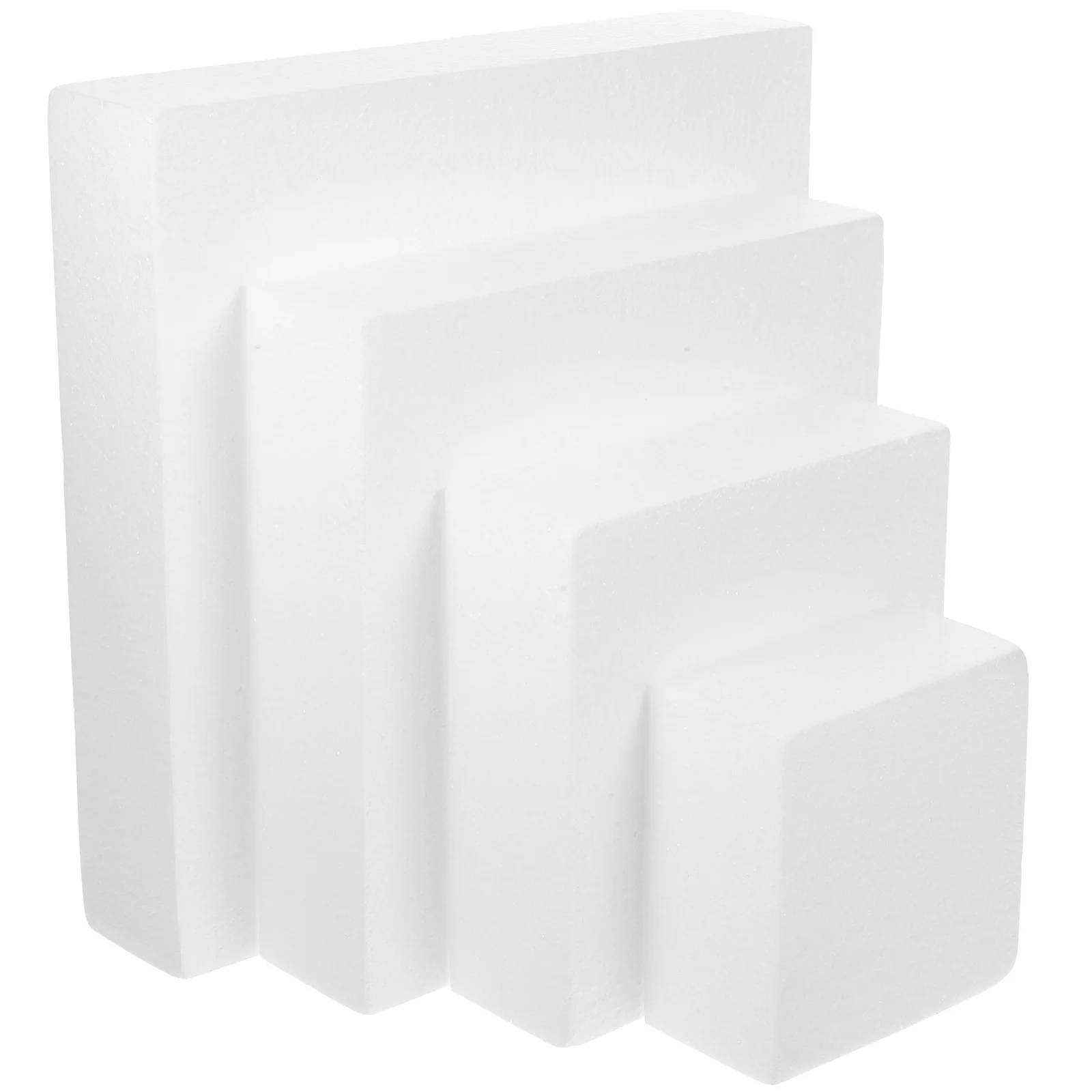 4 Pcs Foam Block Cake Mold Baby Boards for Decorating Square Practicing Model