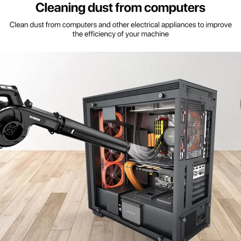 2 في 1 منفاخ منزلي صغير لاسلكي متعدد الوظائف منفاخ قوي قابل لإعادة الشحن مجمع غبار الليثيوم خفيف الوزن منفاخ غبار السيارة