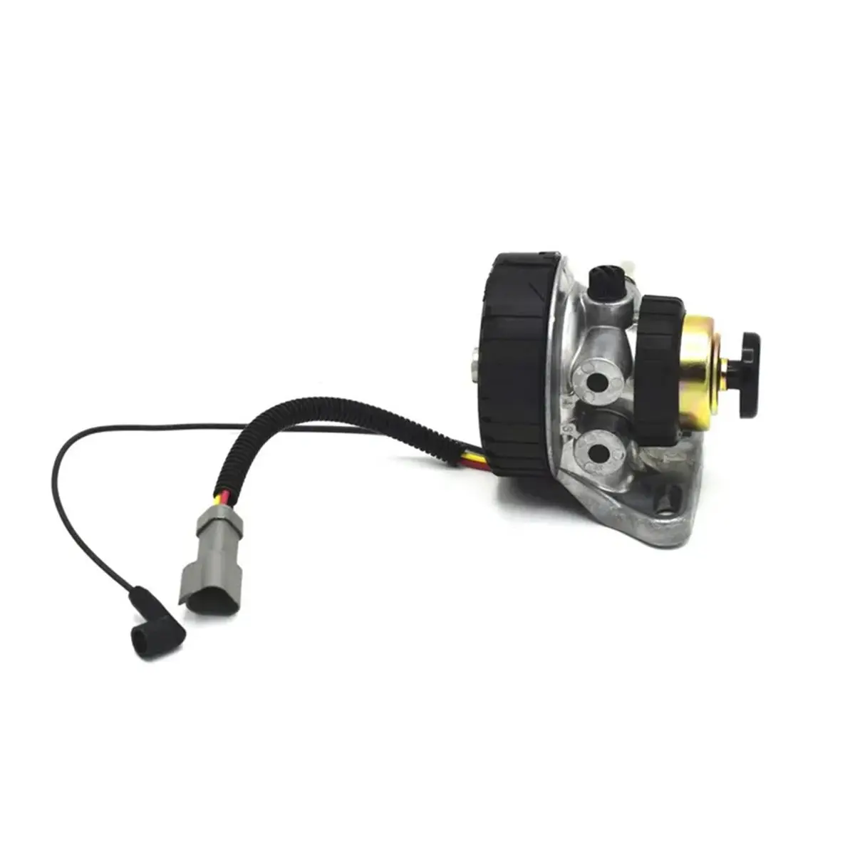 GOODT37C Electric Diesel Fuel Pump Filter Primer Pump Fuel Filter Head with Sensor for JCB JOHN DEERE 32/925994 332/D6723
