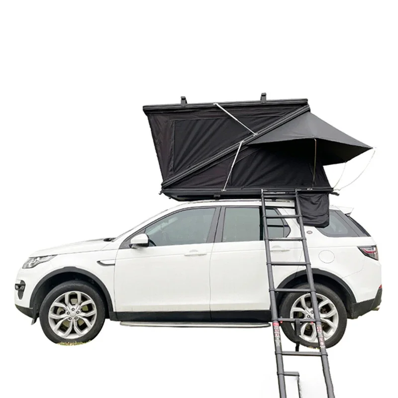 2026 Car Roof Tent Dual Hydraulic Telescopic Camping Fabric 3-4 Person Hardshell Rooftop Tents
