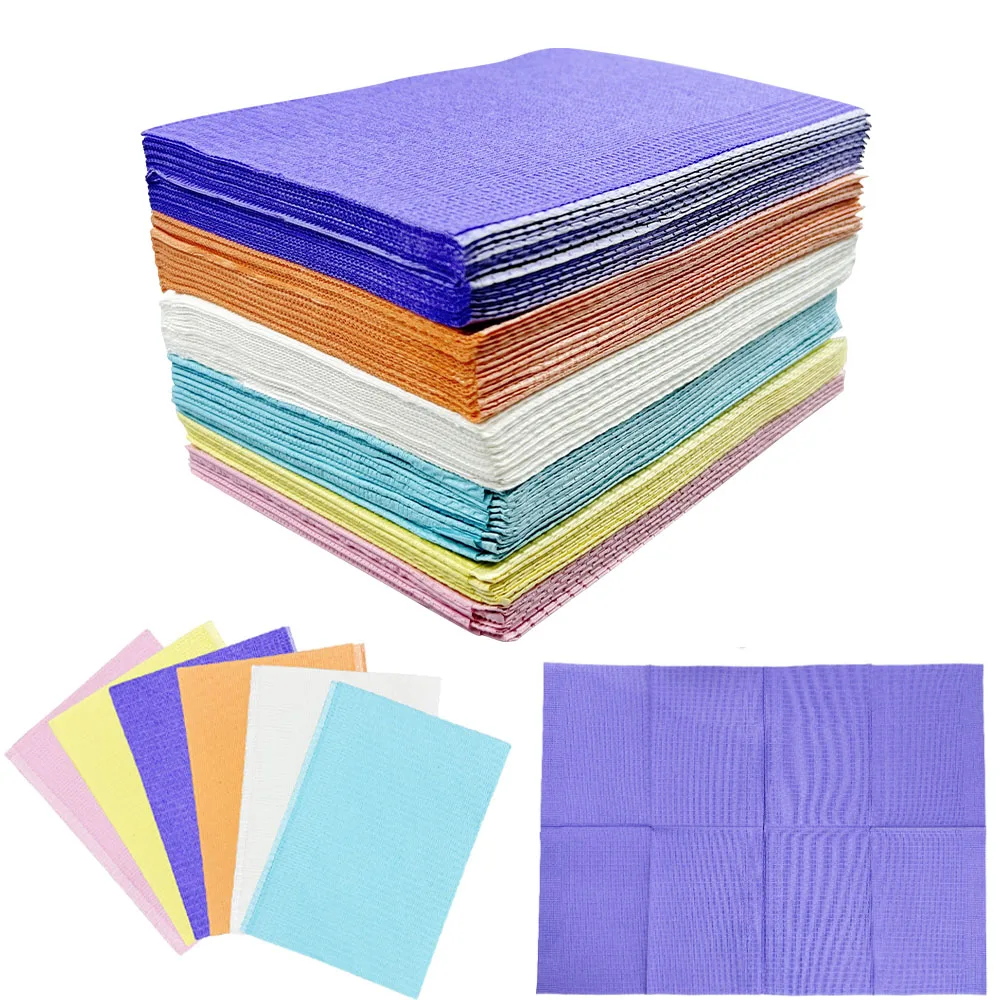 

50 шт. одноразовые салфетки для чистки татуировок, настольная подставка, водонепроницаемая, подходит для татуировок и аксессуаров для татуировок, медицинская бумажная зуба