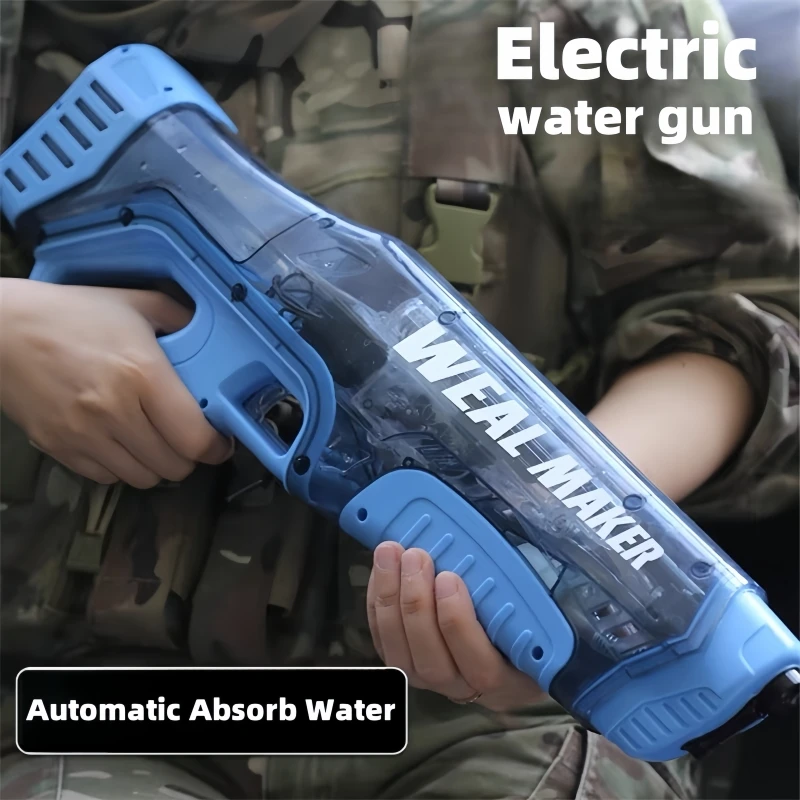 

Автоматический поглощающий воду Электрический водяной пистолет, игрушки для детей, летние уличные игры в бассейн, водяные краскопульты высокого давления, подарки для детей