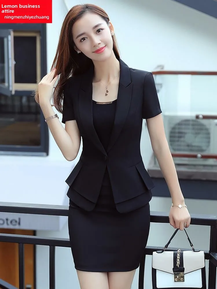 オルト・スヴェ・スーツ・ジャエット 女性用 夏 薄手 ジュエリーストア 美容室 通勤 スカート 仕事用 オルト・スヴェ・スーツ・ジャエット 小さいサイズ プロフェッショナルセット