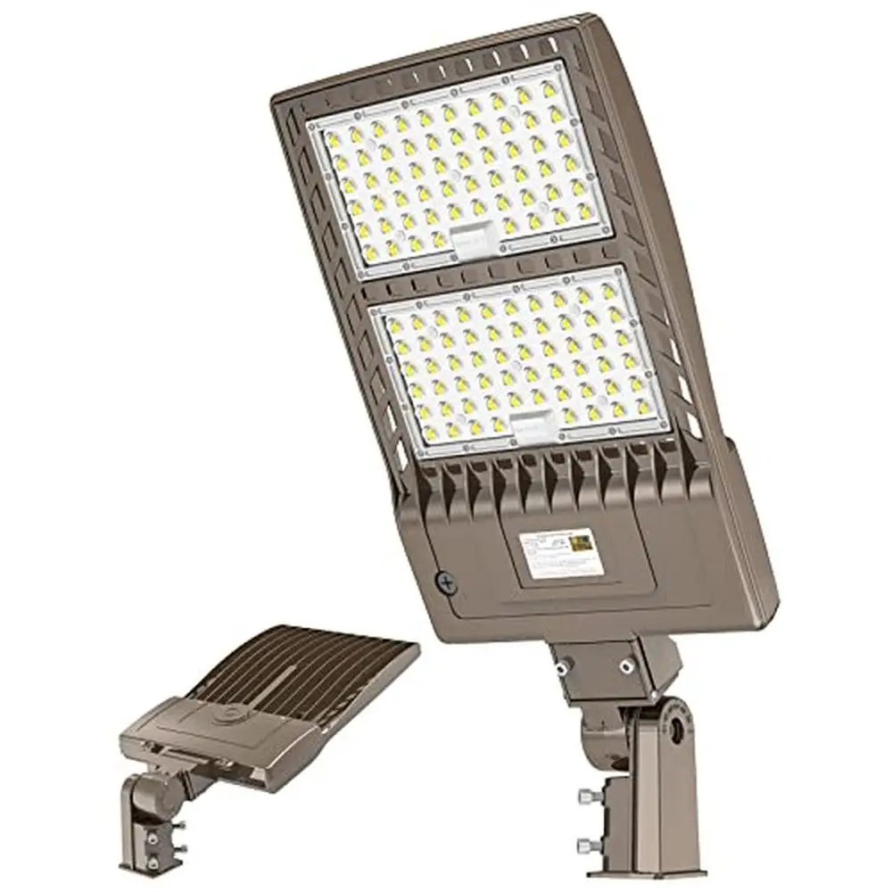 400W LED Shoebox Parking Pole Light Industrial Grade DLC ETL Listed 60,000LM 5000K IP65 Waterproof Outdoor High Brightness Long