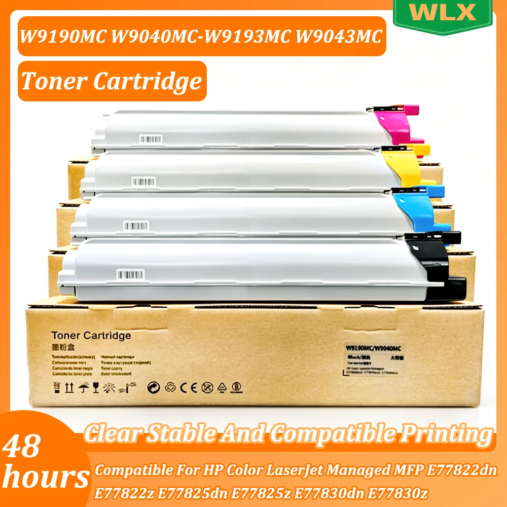 W9190MC W9040MC Toner Cartridge W9043MC Compatible For HP Color LaserJet MFP E77822dn E77822z E77825dn E77825z E77830dn Printer