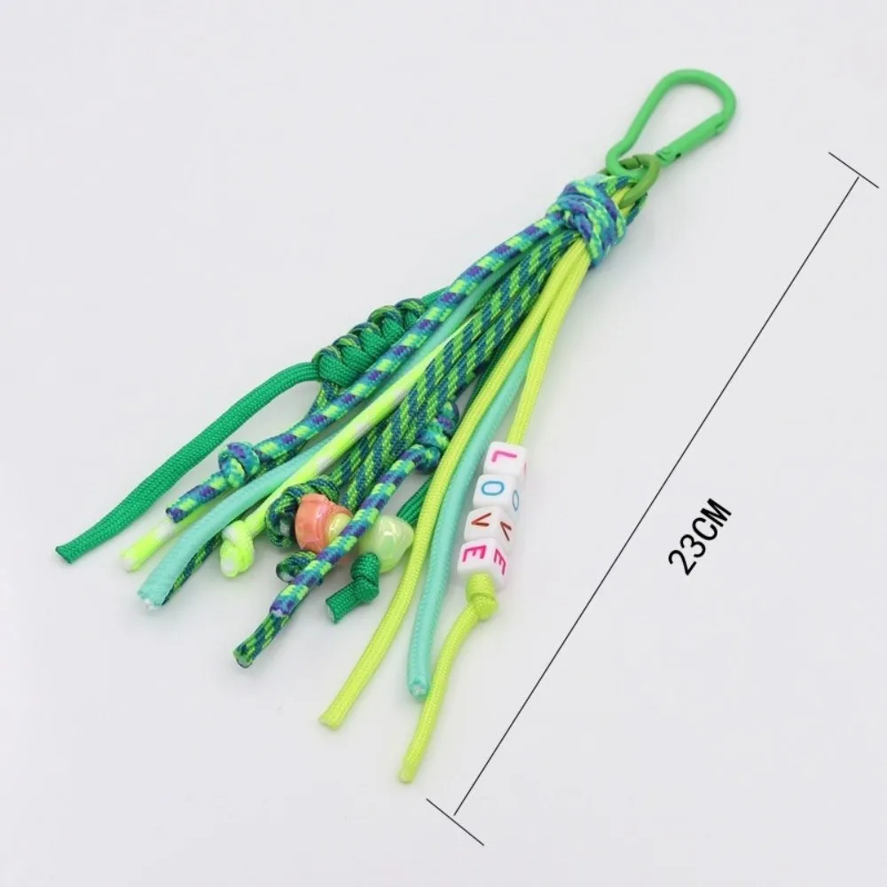 Bohemian Style Colorful Braided Bag Charms Keychain for Purse Handbag Backpack Keychain Women Bag Pendant Handmade Jewelry - view 6
