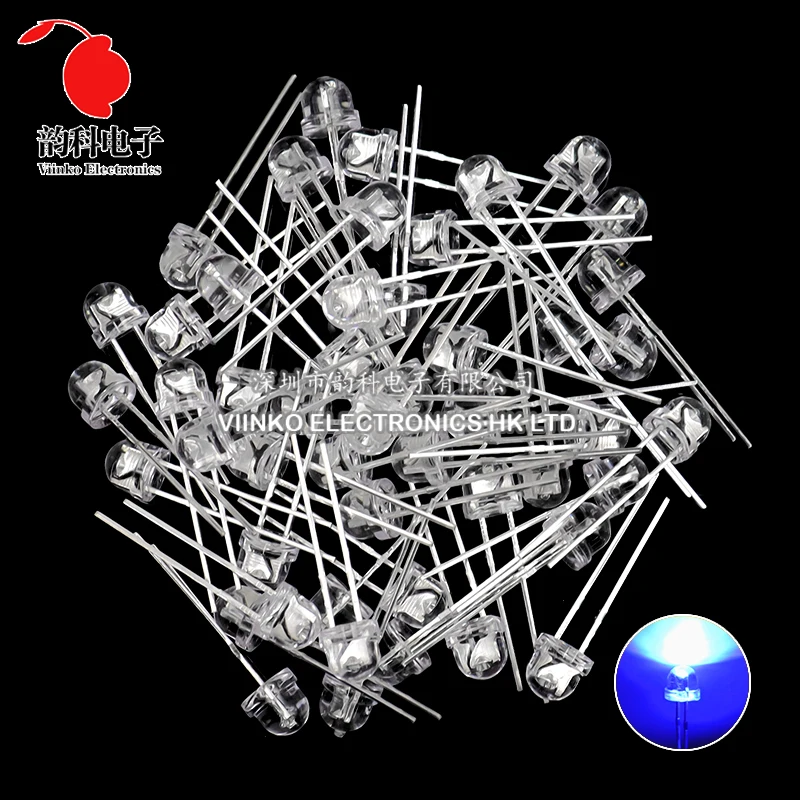 50pcs 5mm Straw Hat LED Super Bright White 0.3W 0.5W 0.75W Power Light Emitting Diode Red Yellow Green Blue Warm White Orange