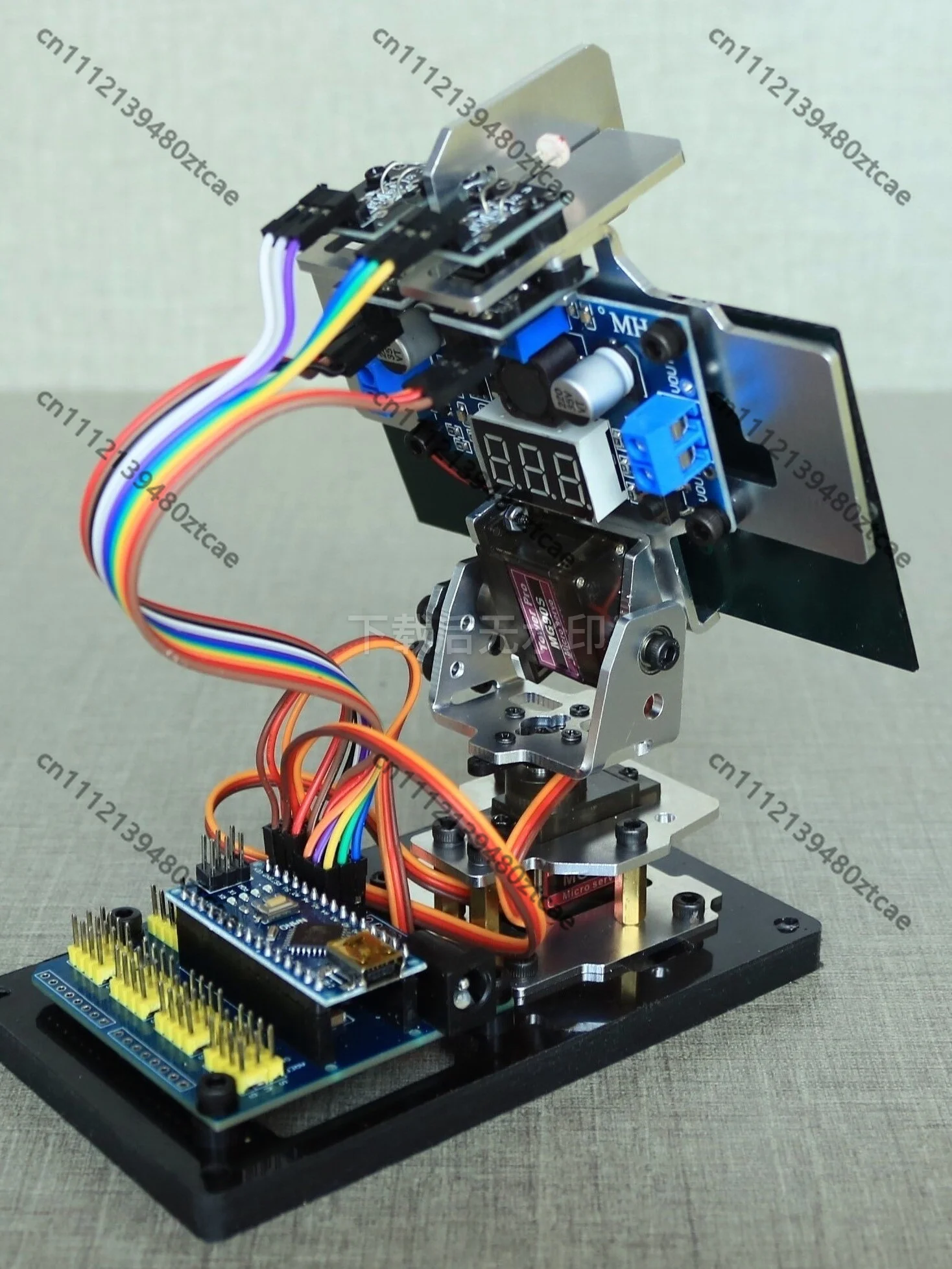 smart-solar-light-tracker-kit-diy-power-generation-experiment-maker-programming-stem-educational-model