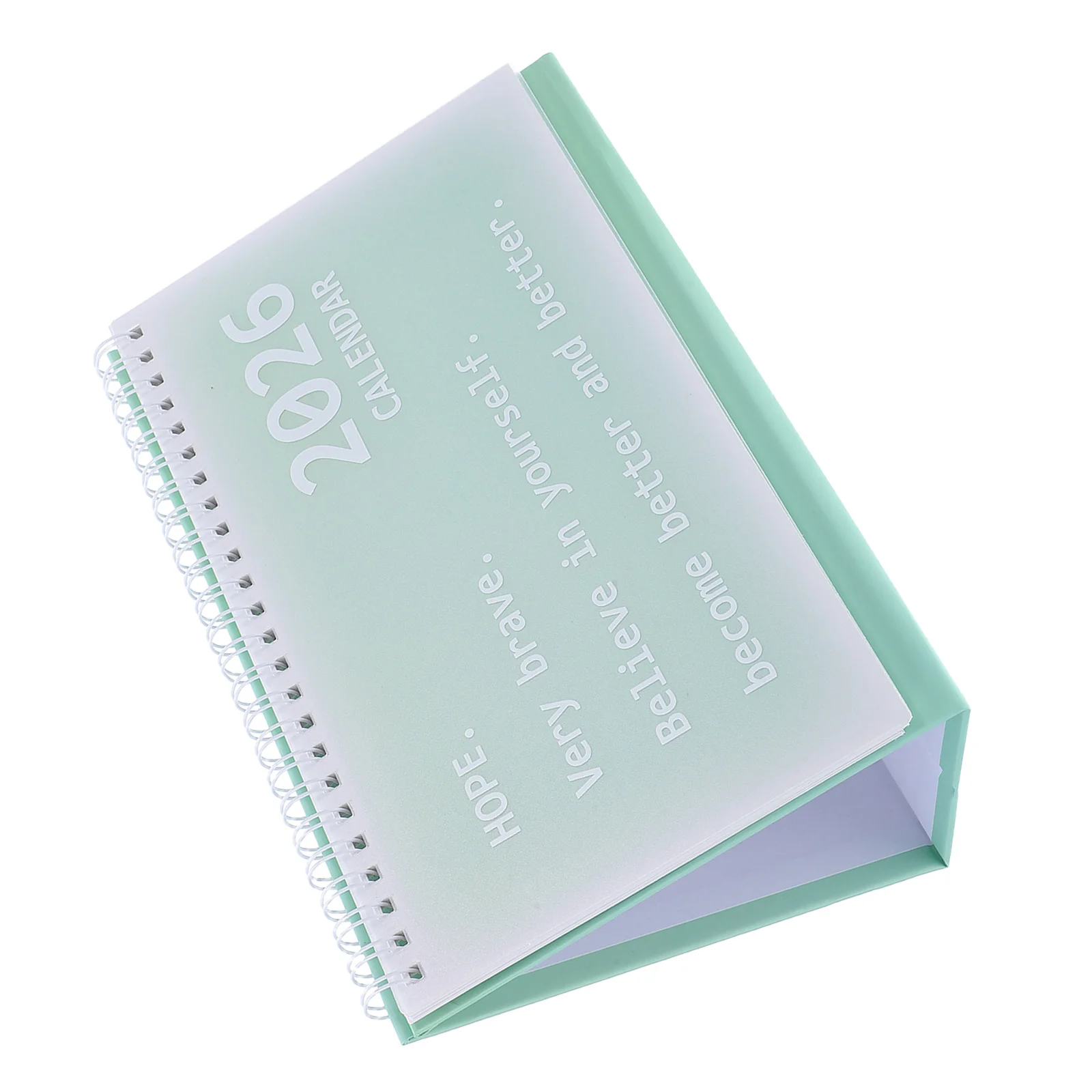 2 قطعة تقويم مكتبي حلزوني 2026 قائم بذاته لفائف صغيرة ملزمة مخطط قائم شهري للمكتب والمنزل والمدرسة والأعمال