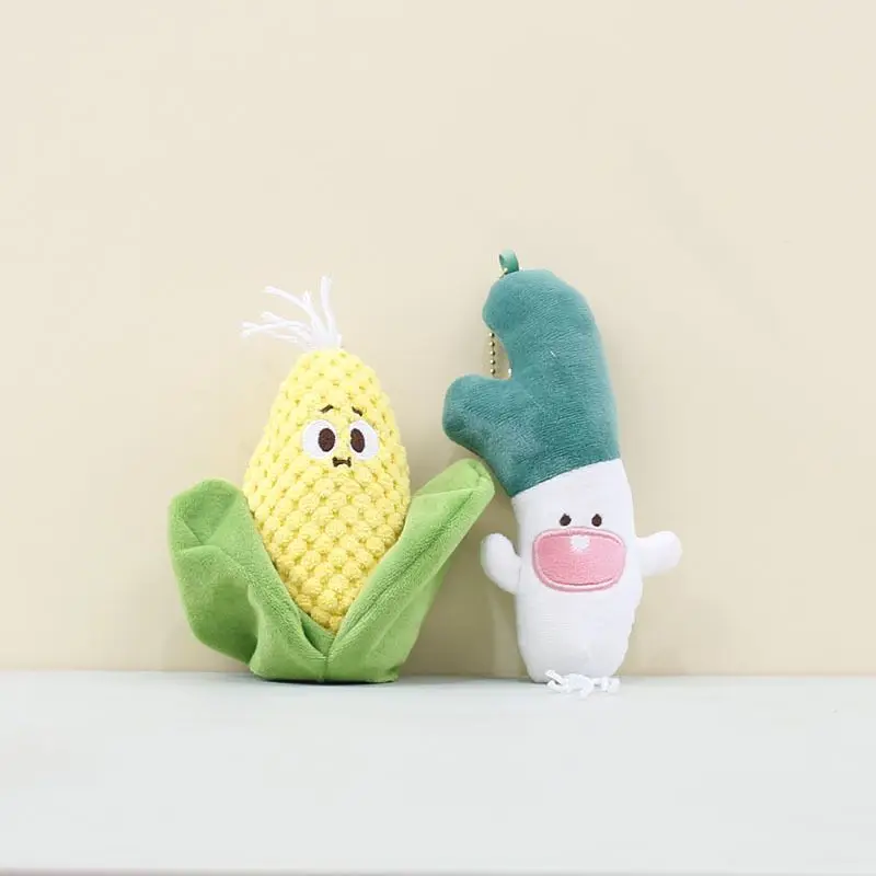 18-20 سنتيمتر الذرة البصل الأخضر ألعاب من نسيج مخملي دمية قلادة صغيرة Ins الأصفر الأخضر دمية لصبي فتاة هدايا عيد ميلاد للتعليق على أكياس مفاتيح