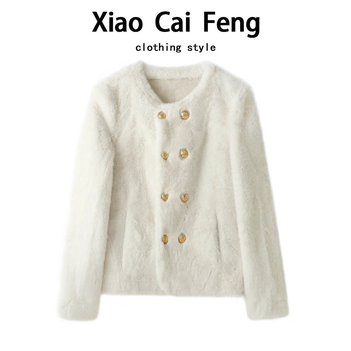   Or Cappotto di pelliccia da donna Faionable in pelle e pelliccia intercati autunno inverno nuovo arrivo Ele Top per donna