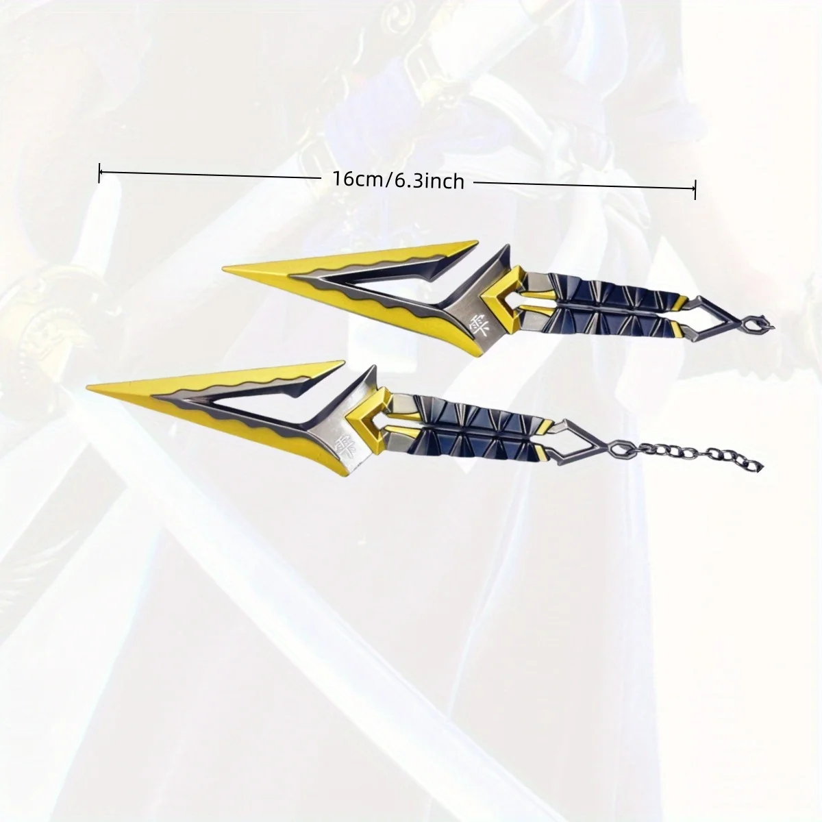 6.3inch Valorant Kunai Metal Katana Sword Ninja Knife Original Samurai Sabre Japanese Katana Sabre Cosplay Accessories Prop Toy