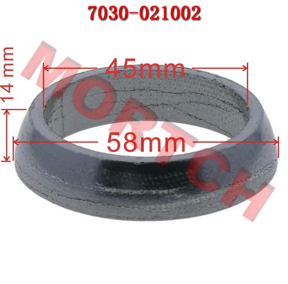 Big Muffler Collar Graphite Gasket 7030-021002 For CFMoto UForce ZForce CF500US-EX 800EX CF500UTR CF1000US-2 CF800US-A UTV SSV