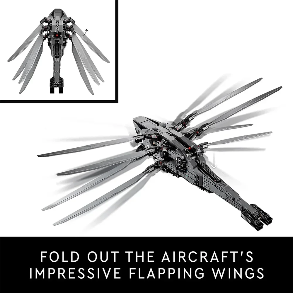 

Dune Royal Atreides Beast Ornithopter Plane Building Kit Ornithopter Plane Toy Model Best Gift for Kids and Adults 1369pcs