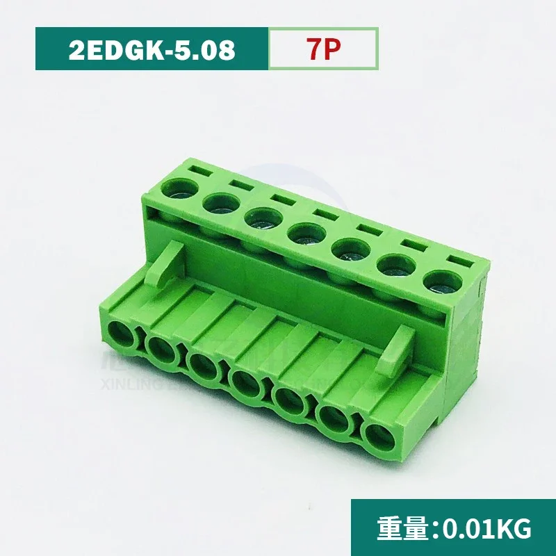 2EDGK-5.08MM plug-in terminal block PCB plug 2P3P10P12P14P16P-24P