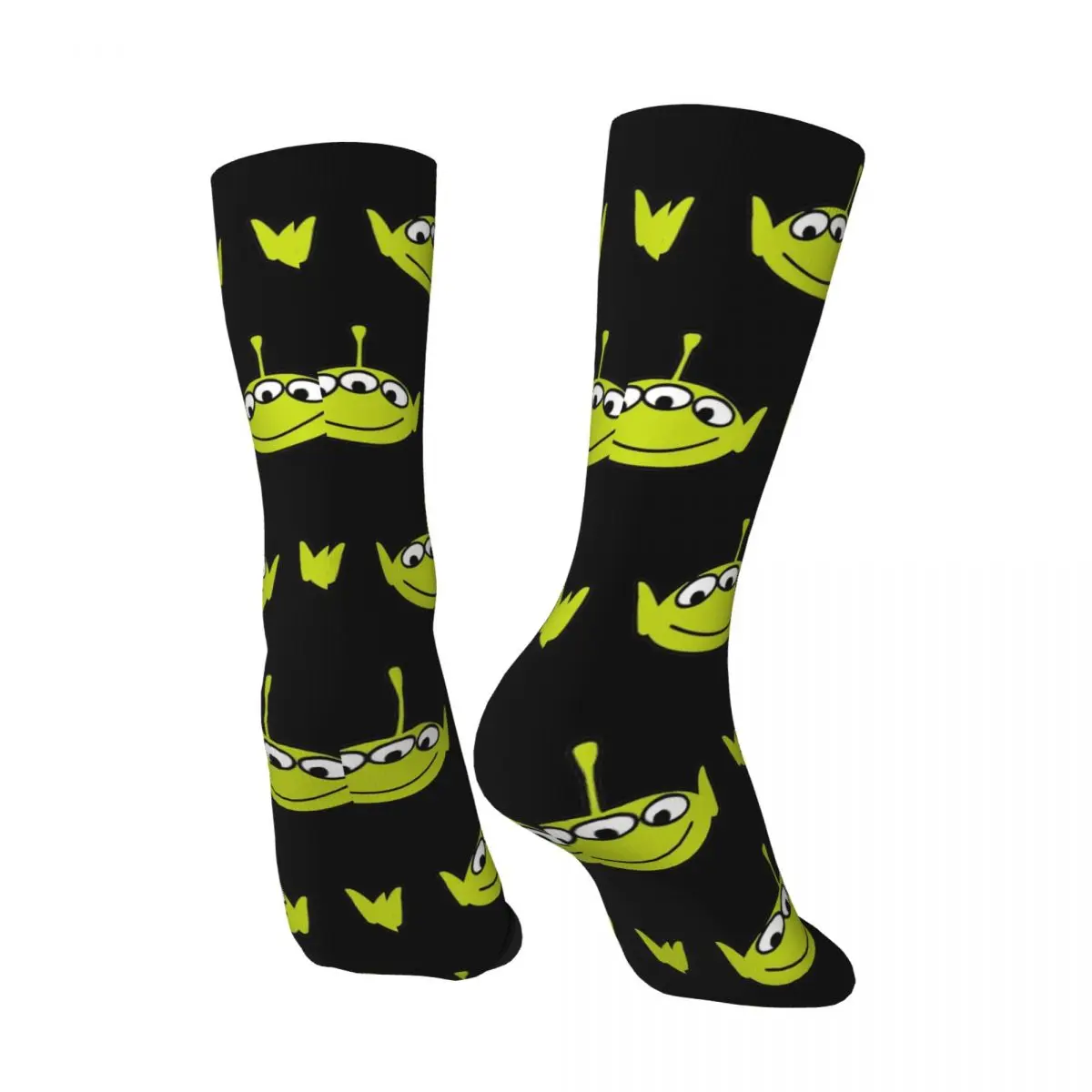 Bas d'escalade doux antibactériens pour hommes, chaussettes Alien Head Toy Story, chaussettes à motif Chimsocks, hiver