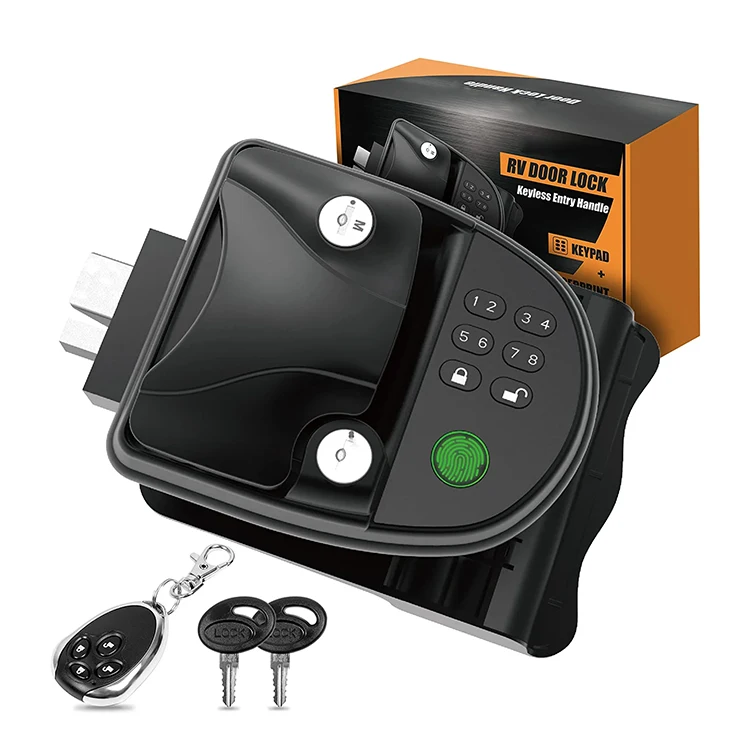 

Upgraded RV Keyless Entry Keypad Wireless Fingerprint Door Lock for Travel Trailer Camper