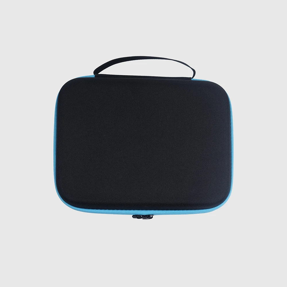 Portable 12-inch EVA Composite Material Tool Bag with Handle Blue-Edged Black Bag Storage Bag Tool Storage