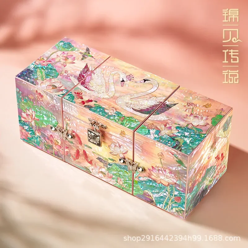 for Jinbei Legend Snail Jewelry Box Wedding Gift for Bride Girlfriend Wife Birthday Newcomer Elegant Storage Organizer Decor