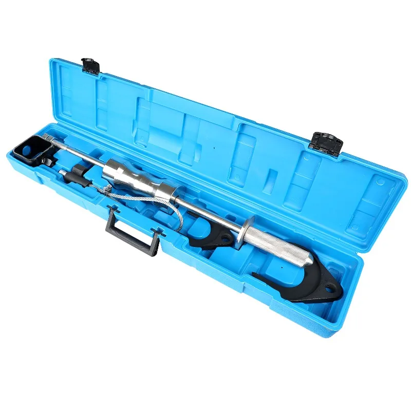 5Pcs Slide Hammer Axle Puller Tool Kit Auto Half‑Shaft CV Joint Removal Disassembly Tool Set for Vehicle Garage Repair