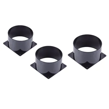 75/100/120mm พัดลมขุดท่อระบายความร้อน ABS ข้อต่อหน้าแปลนสำหรับการเชื่อมต่อท่อระบายอากาศ