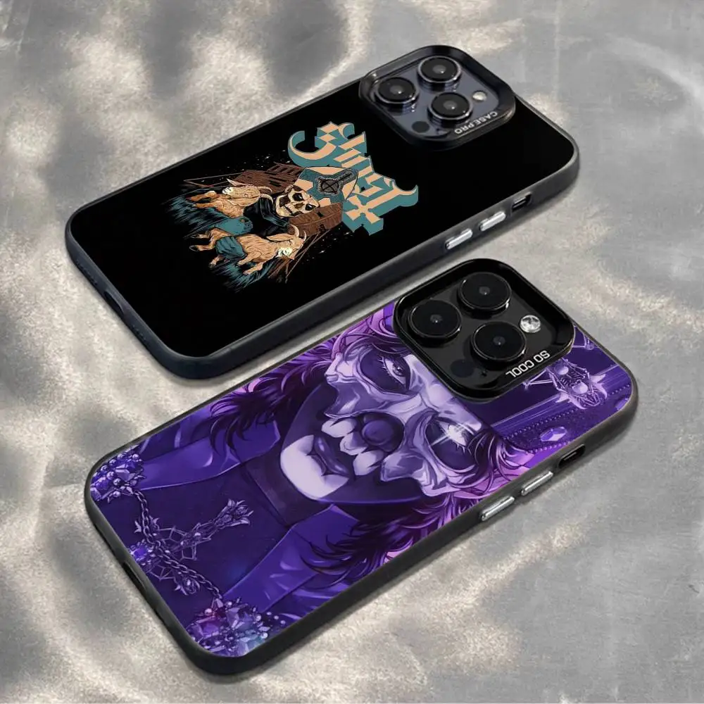 

G-Ghost Heavy Metal Band Phone Case For iPhone17,16,15,14,13,12,11,Mini,Pro,MAX,plus,Black Matte Shockproof Cover