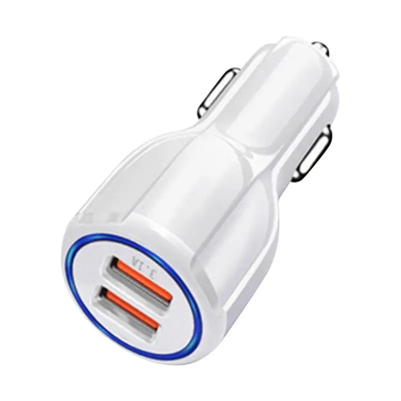 Car Charger Mobile Phone Fast Charging 24V Cigarette Lighter Adapter  Type C 30W Fast Car USB Charger For iPhone