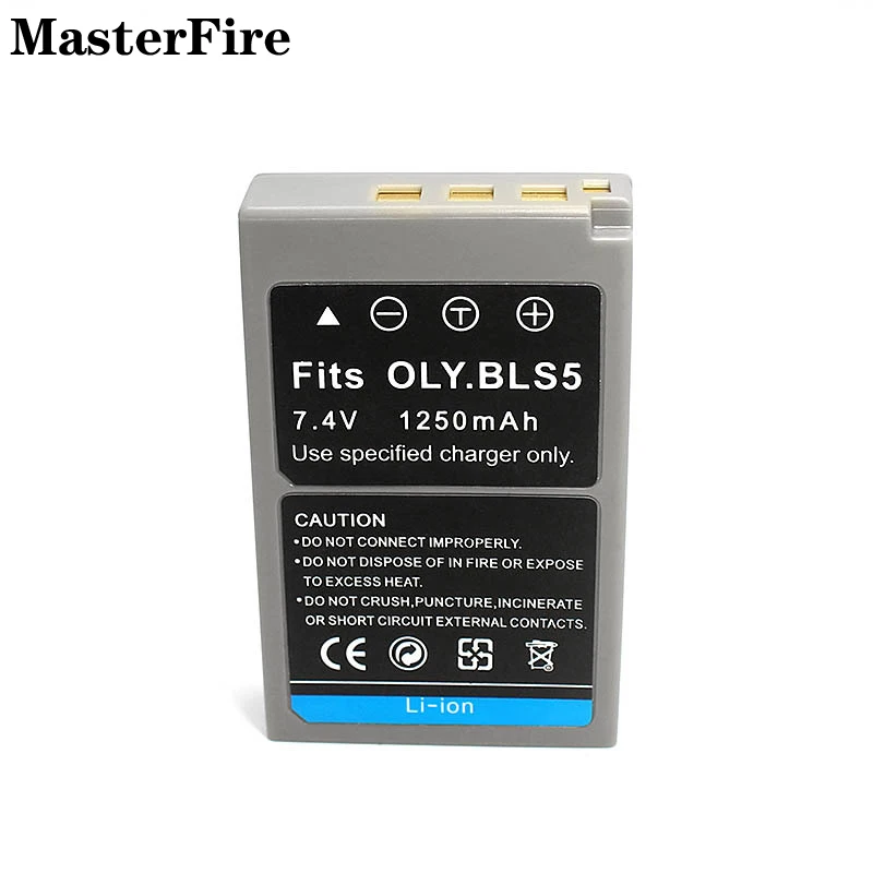 Wholesale PS-BLS5 BLS-5 BLS5 7.4V 1250mah Replacement Battery for Olympus E-PL1, E-PL2, E-PL6, E-450, E-620, E-410, E-420 Cell