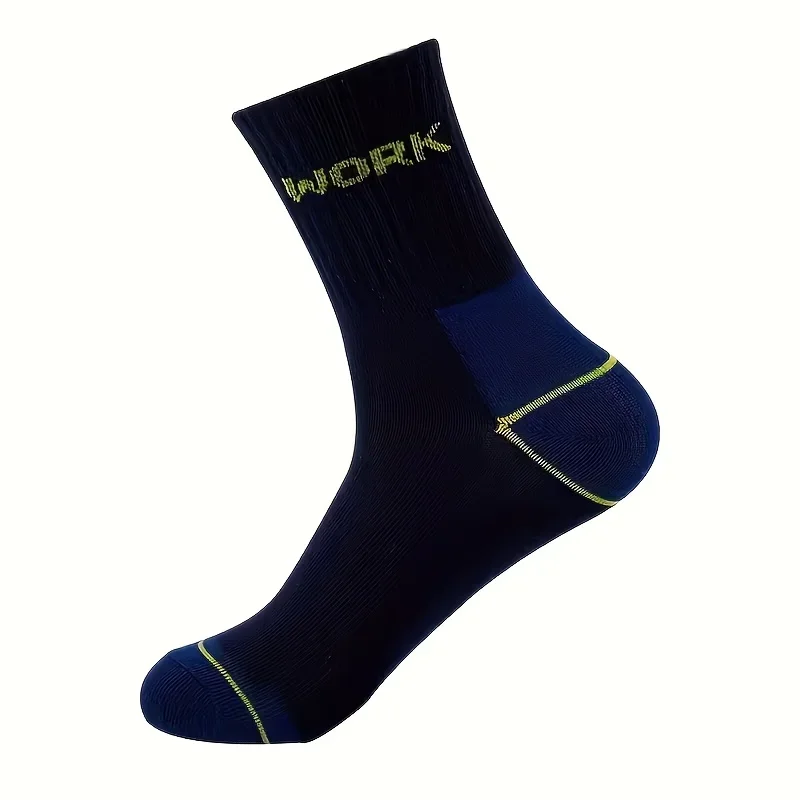30Pairs Breathable Mid-Calf Sports Men Socks Moisture-Wicking Athletic Sock Featuring a WORK Letter Design Elastic Ribbed Cuffs