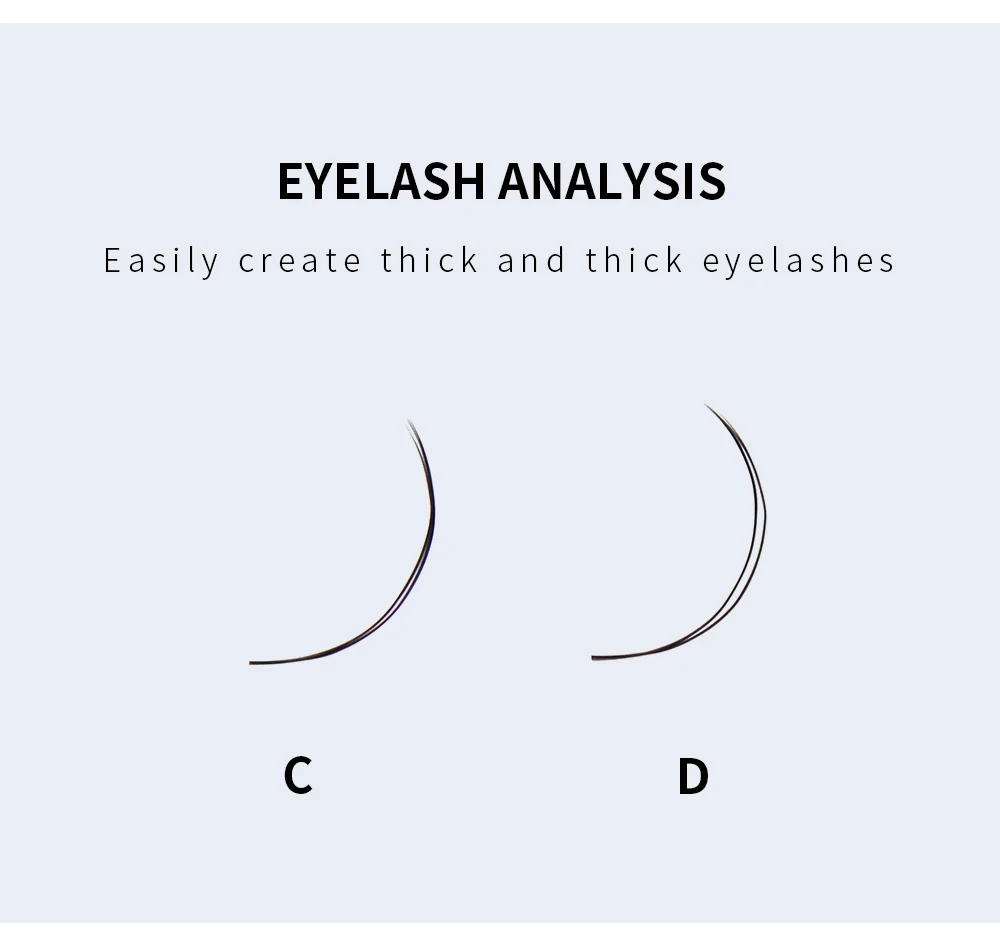 GLAMLASH U-Form YY 3DW Falsche Wimpern UYY UY U3DW U5DW Wimpernverlängerung Handgewebte Einzelwimpern – Detail 7