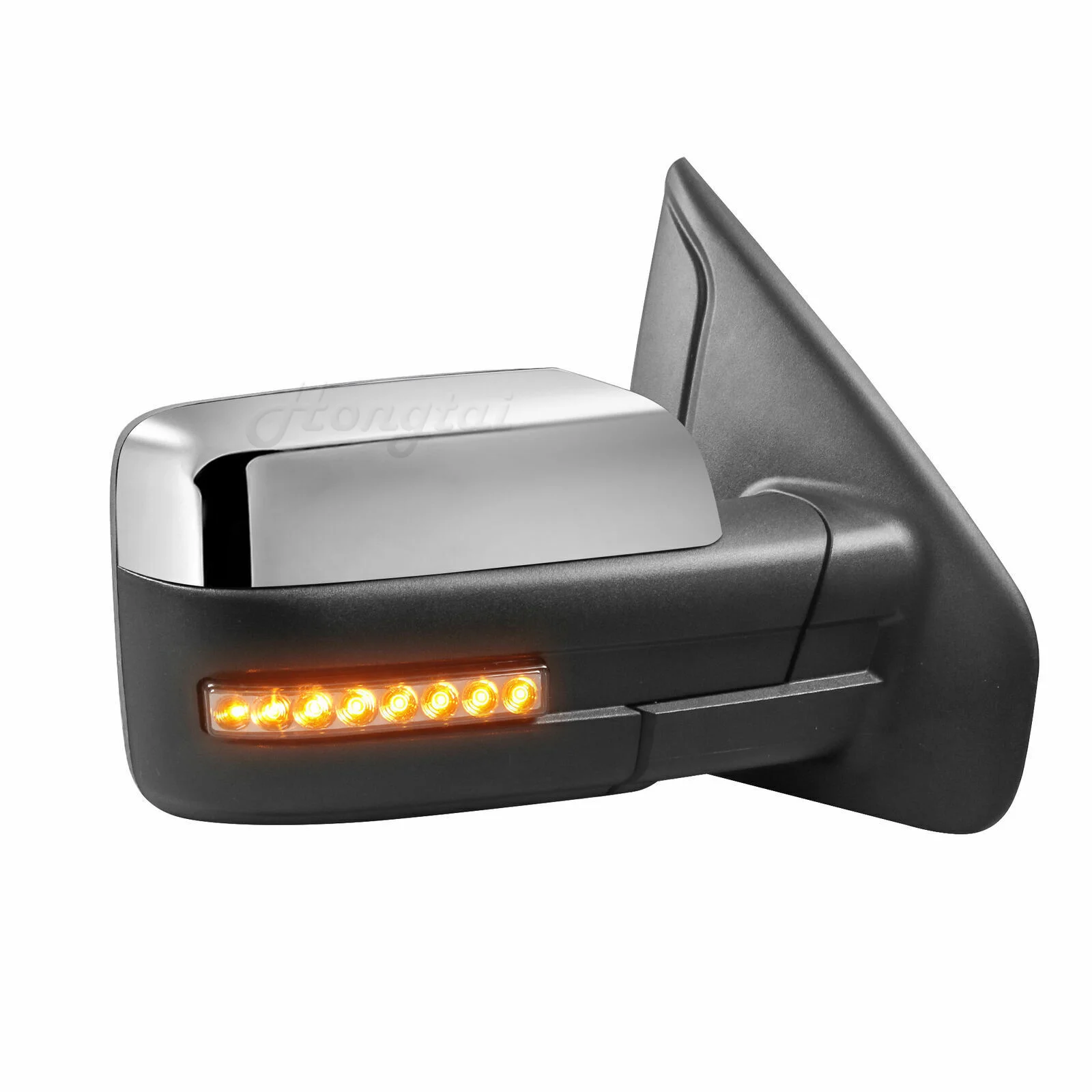 Towing Mirrors Power Heated Tow Mirrors w/ Streamer Signal For Ford F150 F-150 Truck 2007 2008 2009 2010 2011 2012 2013-2014