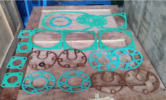 مجموعة حشية الختم لضواغط الهواء الصناعية - مجموعة صيانة بديلة لفلتر الزيت وأغطية الرأس #5