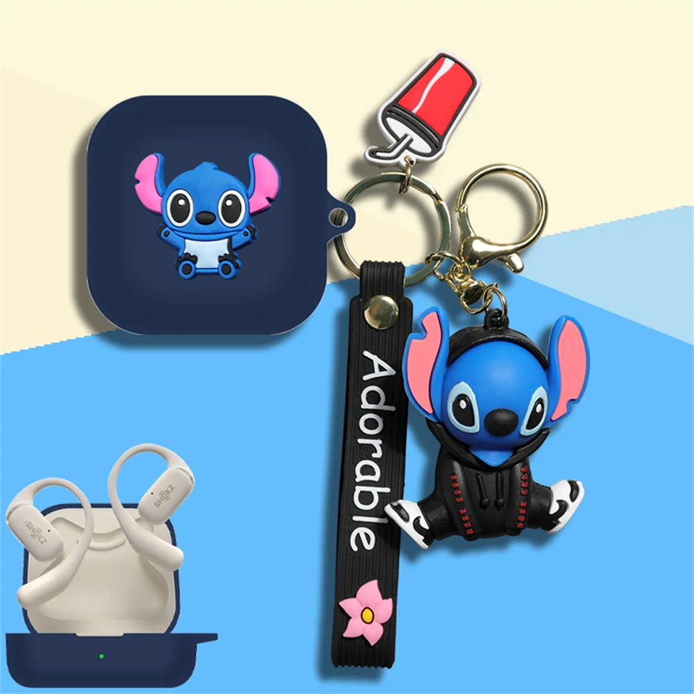 Cute Cartoon Planet Astronaut Soft Silicone Earphone Protective Case for Shokz Open Fit Headphone Cover with Lovely Pendant