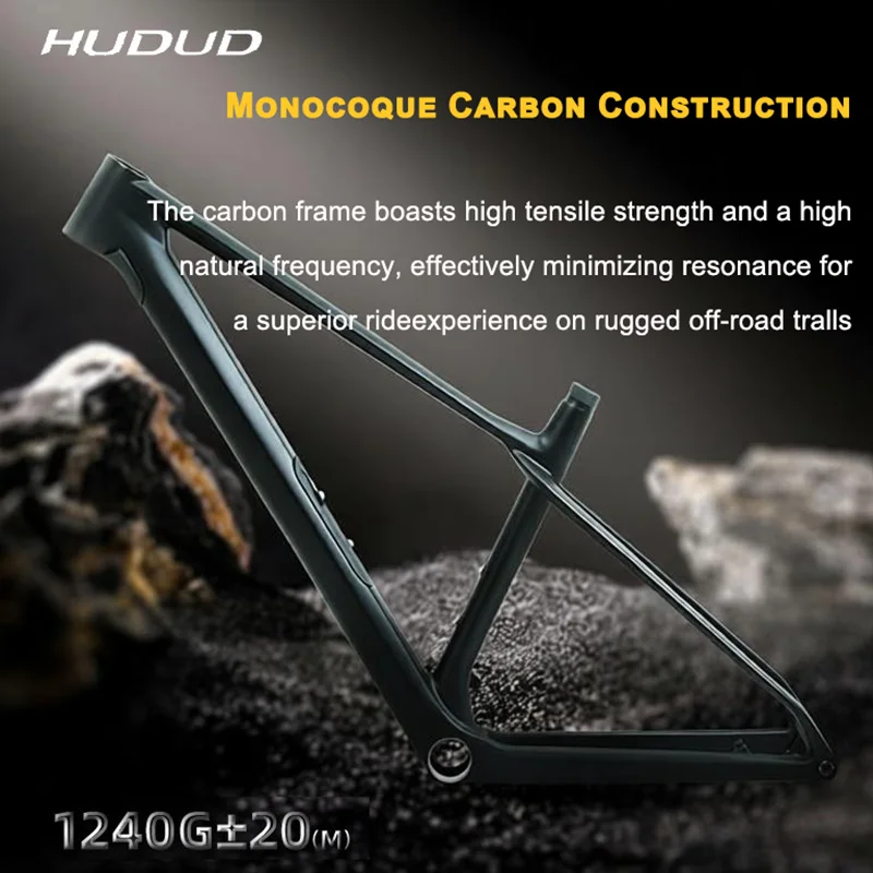 

Рама для горного велосипеда Hudud M10 Carbon MTB | Горный велосипед | 29-дюймовый профессиональный хардтейл XC | С интегрированным хранилищем | Ось Boost 148X12 мм