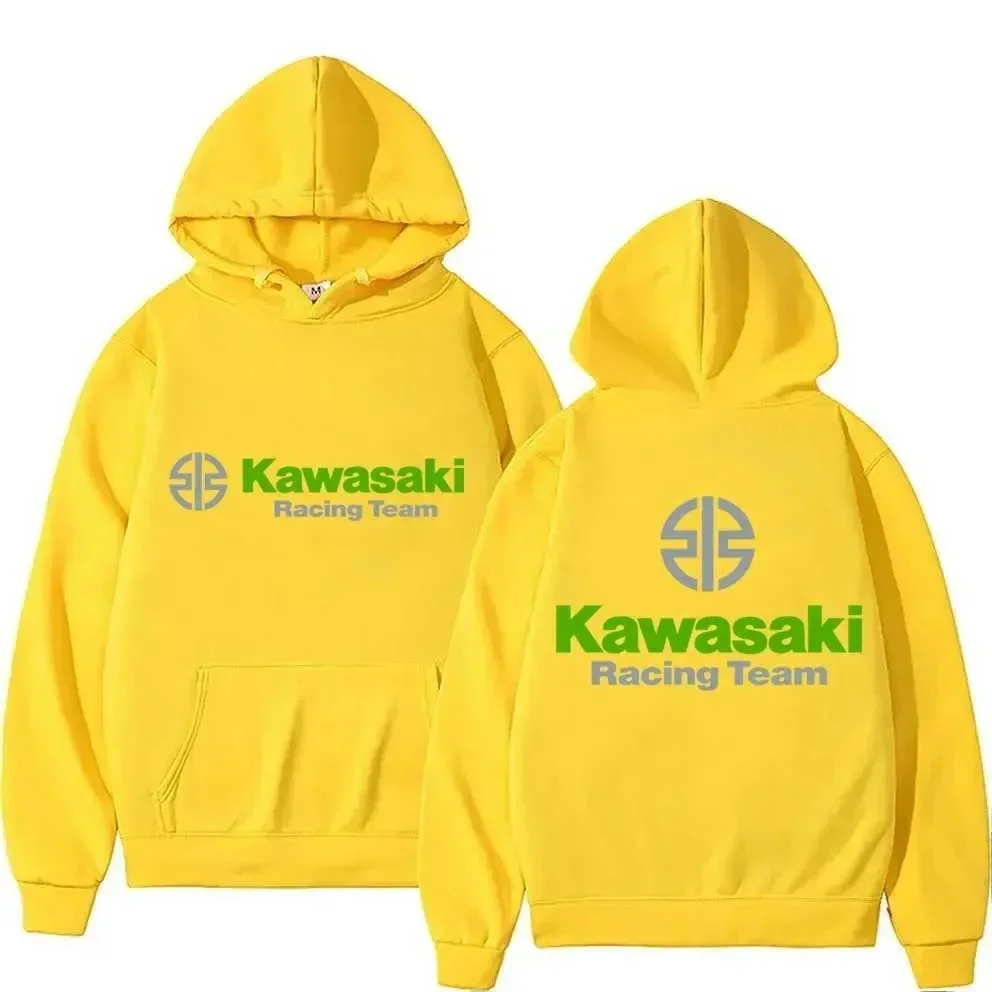 

Men's Spring and Autumn Extreme Sports Hoodies with Kawasaki Motorcycle Logo, and Women's Casual Sports Hoodies