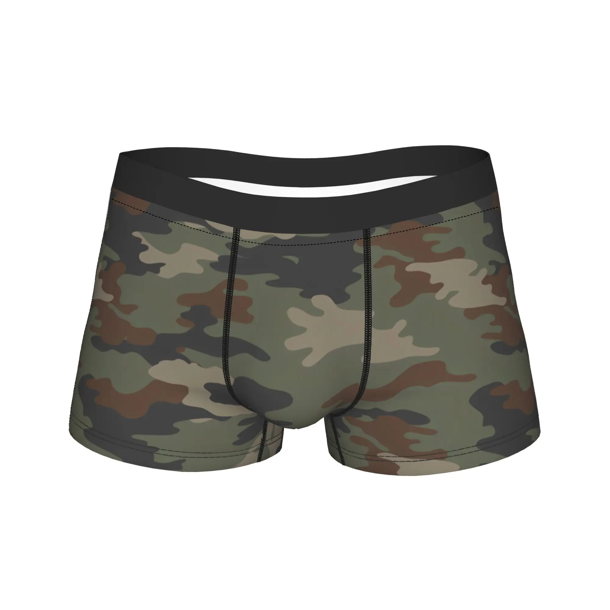 Camouflage Boxer Brief  Underwear High Quality Male Comfortable Boxershorts Customs Plus Size Panties
