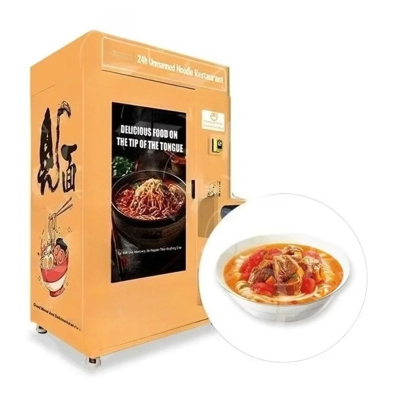 Hot Sale Customized XY Lift Vending Machine Automatic Water Heated Lunch Box Instant Noodle