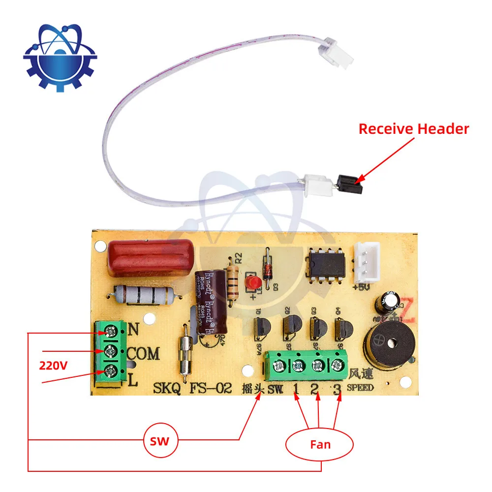 Fan Remote Control Modification Board Control Main Board Floor Fan Circuit Boards