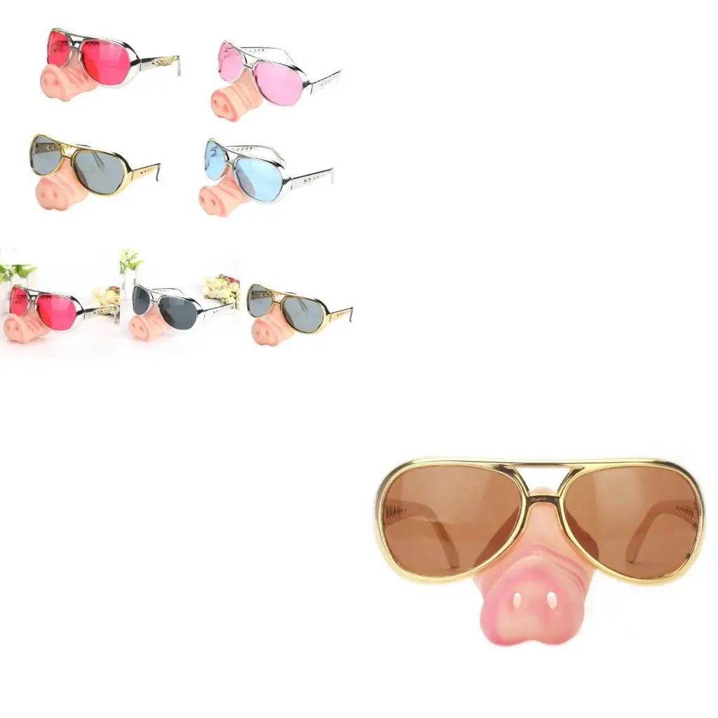 

652F Halloween Big Nose Glasses Funny Nose Disguise Glasses Big Nose Cosplay Glasses with Big Nose for Halloween Party Props